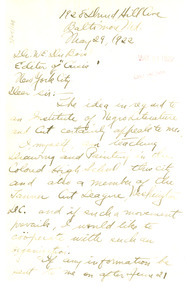 Letter from L. S. Holcombe to W. E. B. Du Bois