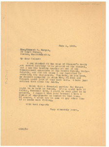 Letter from W. E. B. Du Bois to Gertrude Morgan