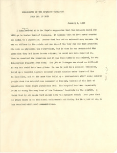 Memorandum from W. E. B. Du Bois to Spingarn Medal Award Committee