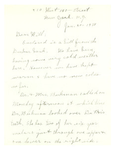 Letter from Nina Du Bois to W. E. B. Du Bois