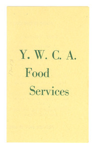 Y. W. C. A. food services