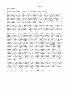 Correspondence from Lou Sullivan to Eldon Murray (March 15, 1988)