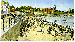 Post Card Pictures of Bathers on the Beach