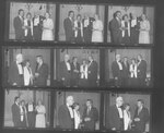 Contact sheet from the 1979 Law Day Dinner Event, featuring Suffolk University Professor Catherine T. Judge (Law), photograph, 4/21/1979