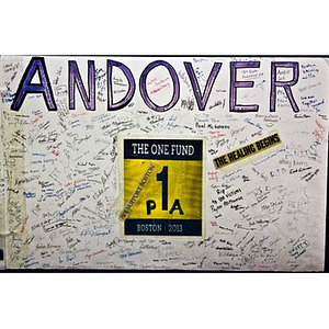 "Andover" poster at Copley Square Memorial (Andover, MA)