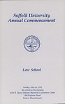 1991 Suffolk University commencement program, Law School