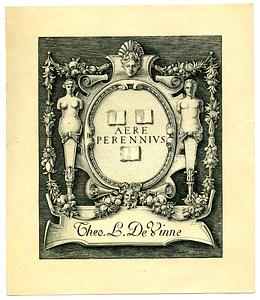 Aere Perennius Cheo. L. DeVinne