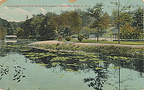 Norumbega Park River Court from Lagoon, Auburndale, Mass., U.S.A.