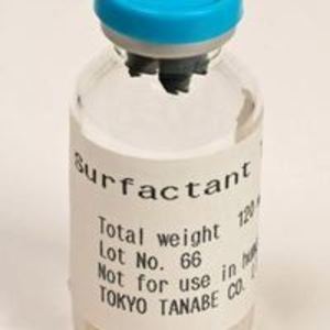 Vial of sheep lung surfactant ("Surfactant TA")