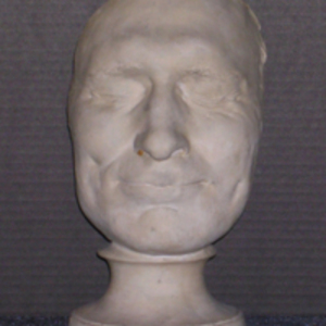 Phrenology cast of face of Abraham Courtney, 1832-1835