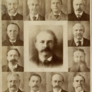 Twelve Boston physicians and their composite portrait