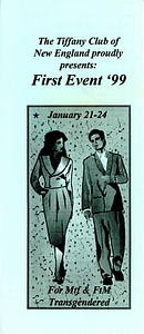 Brochure for Tiffany Club Event (Jan. 21-24, 1999)