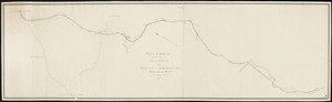 Plan of route surveyed for a railroad from Sterling to Westborough