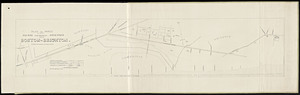 Plan and profile of a proposed railroad to be operated by horse power from Boston to Brighton / Amos R. Binney, engineer.