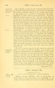 1783 Chap. 0068 An Act For Naturalizing Thomas Hopkins.