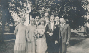 My parents Dagmar and Richard Storkfelt's wedding, 1925