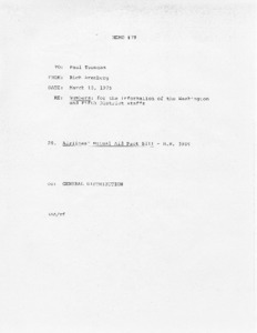 Memo #79, Numbers: for the information of the Washington and Fifth District Staffs