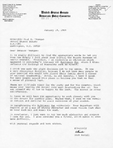 Letter from Dick McCall to Paul E. Tsongas