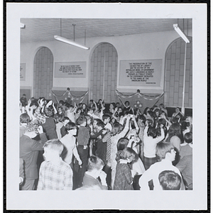 Children dance at a Boys' Club of Boston St. Patrick's Day inaugural ball and exercises event