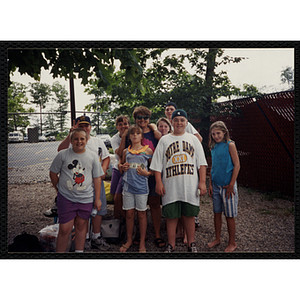 South Boston Clubhouse particpants in the "Water Country Field Trip" gather for a group shot