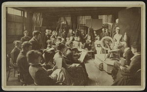 Drawing class, location unknown, undated