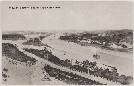 View of eastern end of Cape Cod Canal, Mass.
