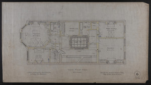 Third Floor Plan, House for James Means, Esq., Bay State Road, Boston, Feby. 26, 1897