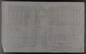 Plan of Linen Cupboard in Sewing Room and Plan of Wardrobe in Lobby, House at Brookline, Mass. for Mrs. Talbot C. Chase, Feb. 20, 1930 and Mar. 31, 1930