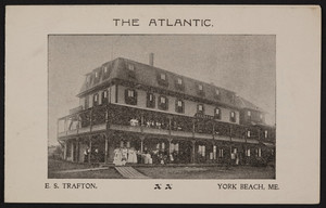 Brochure for The Atlantic, hotel, E.S. Trafton, York Beach, Maine, undated