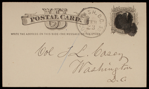 [John] S. Richardson to Thomas Lincoln Casey, February 23, 1880