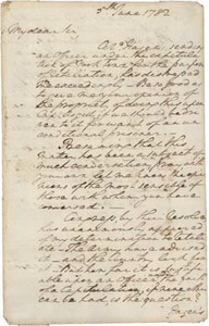 Letter from George Washington to Benjamin Lincoln, 5 June 1782