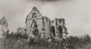 View of destroyed stone buildings, Sommepy-Tahure (during WW1 it was known as Somme-Py)
