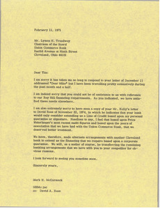 Letter from Mark H. McCormack to Lyman H. Treadway