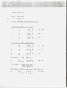 Memorandum from Laurie Roggenburk to Mark H. McCormack