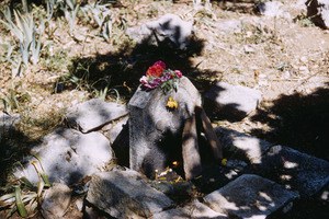 Decorated grave in Labuništa churchyard