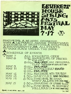 Leverett House Spring Arts Festival May 7-17