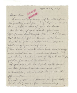 Letter from Gladys A. Lester to The Crisis