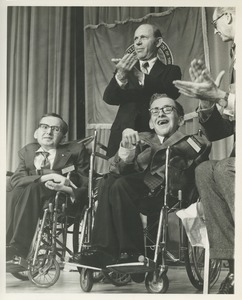 Richard and Robert Santin at the award ceremony for the 1970 President's Trophy