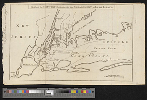 Sketch of the country illustrating the late engagement in Long Island
