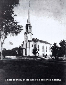 The third home of the First Parish Congregational Church, circa 1890