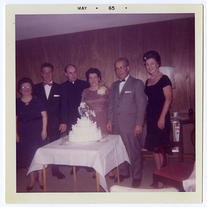 Group with Fr. Silva and cake