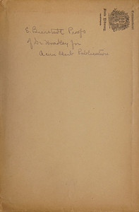 Edward Bierstadt correspondence and picture proofs