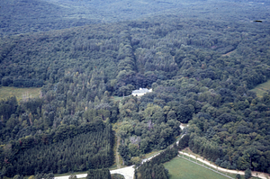 Aerial oblique view west toward the eastern portion of the Hopkins Memorial Forest 2 Sept 1971.