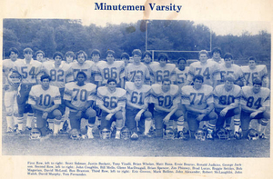 Minuteman Varsity football team fall 1979
