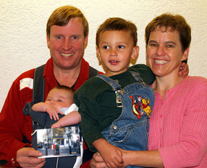 Mark Warren, Benjamin Warren, Abigail Warren and Margaret Warren at the Stoneham Mass. Memories Road Show