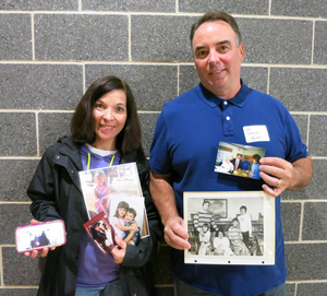 George Hooper and Michelle Hooper at the Wilmington Mass. Memories Road Show