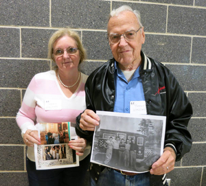 Bernie Wagstaff and Carolann Wagstaff at the Wilmington Mass. Memories Road Show