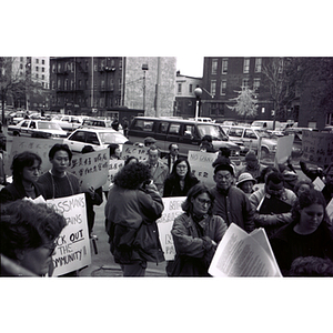 Demonstration against proposed construction on Parcel C