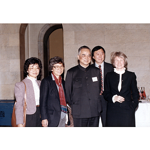 Suzanne Lee stands with members of the Guangdong Province delegation