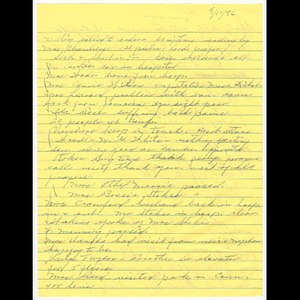 Minutes of Goldenaires meeting held August 11, 1986